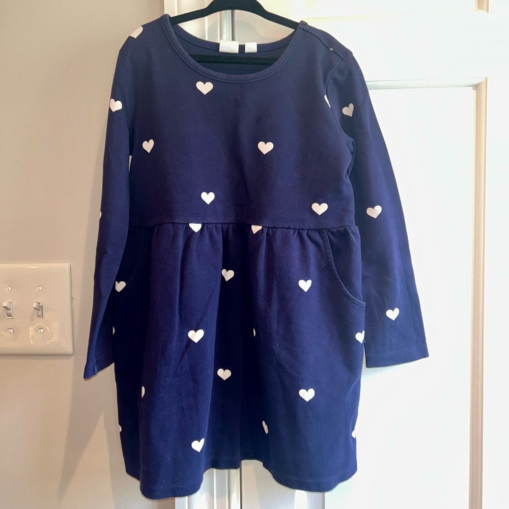 GAP navy blue heart dress